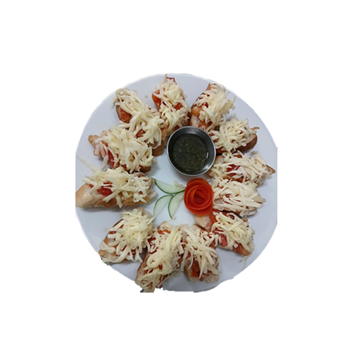 Brusquetas de tomate y queso gouda