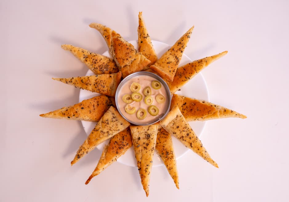 focacha con queso gouda