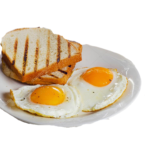 Huevos fritos con tostadas