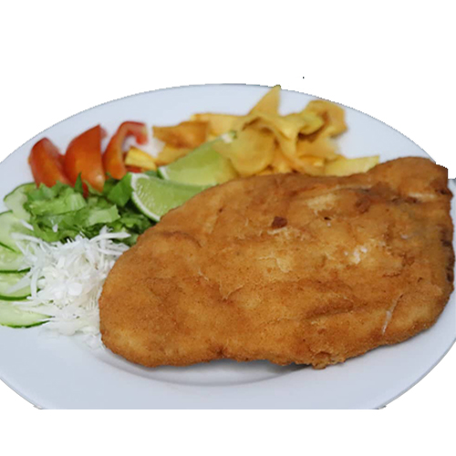 Bistec de Pechuga empanado