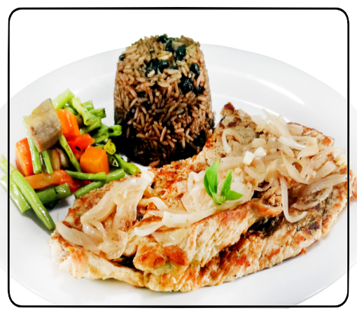 [BB-000078] Bistec de cerdo con queso gratinada